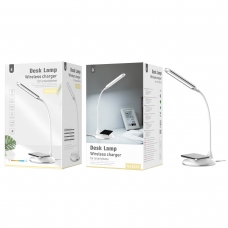 ONE PLUS NA0232 Lámpara de mesa ledia LED 5W con cargador inalámbrico para móviles 5W blanco