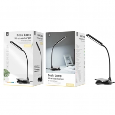 ONE PLUS NA0232 Lámpara de mesa ledia LED 5W con cargador inalámbrico para móviles 5W negro
