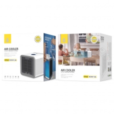 ONE PLUS NR9098 Aire acondicionador portátil capacidad agua 375ml 8W con ventilador ajustable 90º 3 velocidades gris