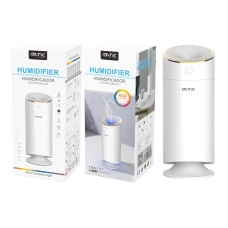 MTK R9131 Humidificador RaibowFountain con luz ambiente RGB capacidad 300ML 30ml/H con difusor aceite esencial blanco