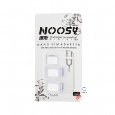 Noosy nano adaptador de tarjeta SIM blanco