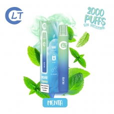 VAPER 2000 PUFFS SIN NICOTINA SABOR MENTA