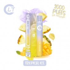 VAPER 2000 PUFFS SIN NICOTINA SABOR TROPICAL ICE