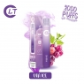 VAPER 2000 PUFFS SIN NICOTINA SABOR UVA ICE