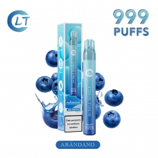 VAPER 999 PUFFS SIN NICOTINA SABOR ARÁNDANO
