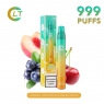 VAPER 999 PUFFS SIN NICOTINA SABOR CEREZA ARÁNDANO MELOCOTÓN