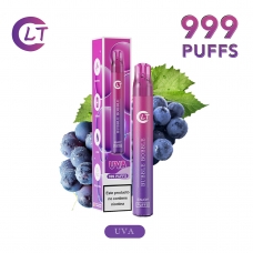 VAPER 999 PUFFS SIN NICOTINA SABOR UVA