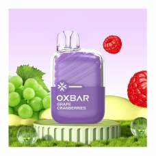 OXBAR VAPER MINI 600 CALADAS 20MG/ML GRAPE CRANBERRIES