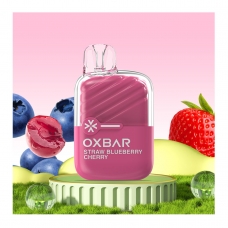 OXBAR VAPER MINI 600 CALADAS 20MG/ML STRAW BLUEBERRY CHERRY