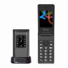 MOVIL QUBO X28C CON BASE DE CARGA DOBLE PANTALLA