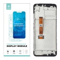 IKREA Pantalla completa con marco para Oppo A16 CPH2269/A16s CPH2271/A54s CPH2273 negra Calidad Premium(Assembled)