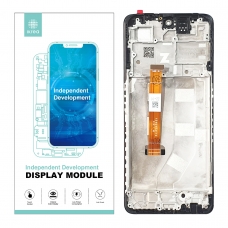 IKREA Pantalla completa con marco para Oppo A98 5G CPH2529 negra original China(Assembled)  