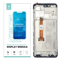 IKREA Pantalla completa con marco para Oppo Realme C55 Flex AA520-TM negra