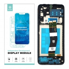 IKREA Pantalla completa con marco para Samsung Galaxy A14 4G A145P/R negra original China(Assembled) 