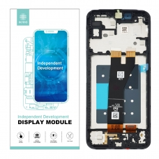 IKREA Pantalla completa con marco para Samsung Galaxy A14 5G A146P negra Calidad Premium(Assembled)