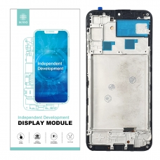 IKREA Pantalla completa con marco para Samsung Galaxy A24 4G A245 negra OLED