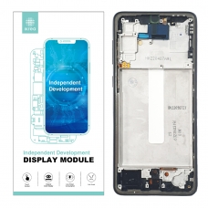 IKREA Pantalla completa con marco para Samsung Galaxy A33 5G A336 negra OLED
