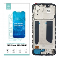 IKREA Pantalla completa con marco para Xiaomi Redmi Note 10 4G/10S 4G/Poco M5s 2022 NF negra OLED