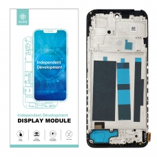 IKREA Pantalla completa con marco para Xiaomi Redmi Note 12 4G negra OLED