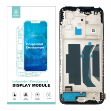 IKREA Pantalla completa con marco para Xiaomi Redmi Note 12 5G Global/Poco X5 5G negra OLED