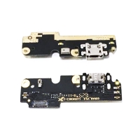 Placa auxiliar inferior con conector de carga y accesorios micro USB y micrófono BQ Aquaris X5 Plus