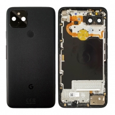 Tapa trasera para Google Pixel 5 GD1YQ negra desmontaje