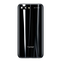 Tapa trasera con lente para Huawei Honor 10 negra