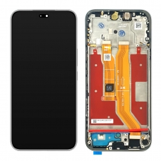 Pantalla completa con marco para Huawei Honor 400 Lite 5G gris/velvet grey original