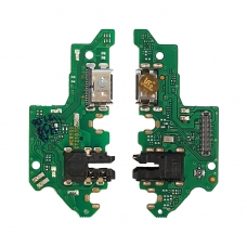 Placa auxiliar con conector de carga datos y accesorios USB tipo C y audio jack para Huawei Honor 9X STK-LX1