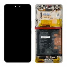 Pantalla completa con marco oro y batería para Huawei Honor Magic 6 Pro 5G verde/violeta original