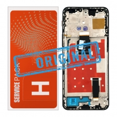 Pantalla completa con marco para Huawei Honor X8A/Honor 90 Lite negra original EU
