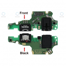 Placa auxiliar con conector micro USB y entrada de audio jack 3.5mm para Huawei Mate 10 Lite RNE-L21