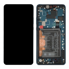 Pantalla completa con marco y batería para Huawei Mate 20 X 5G verde original(Service Pack)