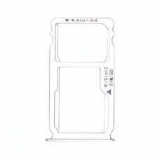 Bandeja SIM y Micro SD plateada para Huawei Mate S
