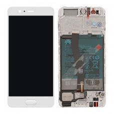 Pantalla completa con marco y batería para Huawei P10 blanca original(Service Pack)