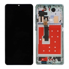 Pantalla completa con marco para Huawei P30 Pro azul original reparada