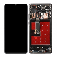 Pantalla completa con marco para Huawei P30 Pro negra original reparada