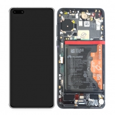 Pantalla completa con marco y batería para Huawei P40 negra original nueva