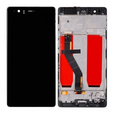 Pantalla completa con marco para Huawei P9 Plus negra