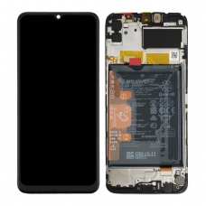 Pantalla completa con marco y batería para Huawei Honor 9A/Y6p 2020 negra(Service Pack)