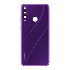 Tapa trasera morada con lente para Huawei Y6p