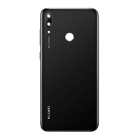Tapa trasera negra con lente para Huawei Y7 2019