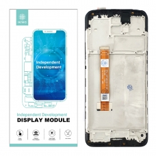 IKREA Pantalla completa con marco para Oppo A5 2020 negra Calidad Premium(Assembled) 