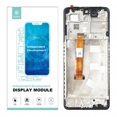 IKREA Pantalla completa con marco para Oppo A98 5G CPH2529 negra original China(Assembled)  