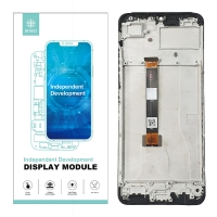 IKREA Pantalla completa con marco para Oppo Realme C53 negra original China(Assembled)  