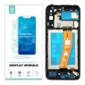IKREA Pantalla completa con marco para Samsung Galaxy A04E A042 negra Calidad Premium(Assembled)