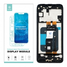 IKREA Pantalla completa con marco para Samsung Galaxy A05S A057 negra original China(Assembled)  