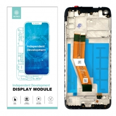IKREA Pantalla completa con marco para Samsung Galaxy A11 A115 negra Calidad Premium(Assembled)