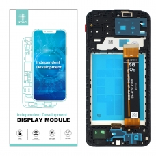 IKREA Pantalla completa con marco para Samsung Galaxy A13 4G 2022 A135 negra Calidad Premium(Assembled)