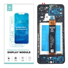 IKREA Pantalla completa con marco para Samsung Galaxy A13 5G A136 BOE B8 negra Calidad Premium(Assembled)